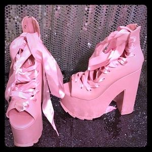 Pink Ballet Bae Platforms